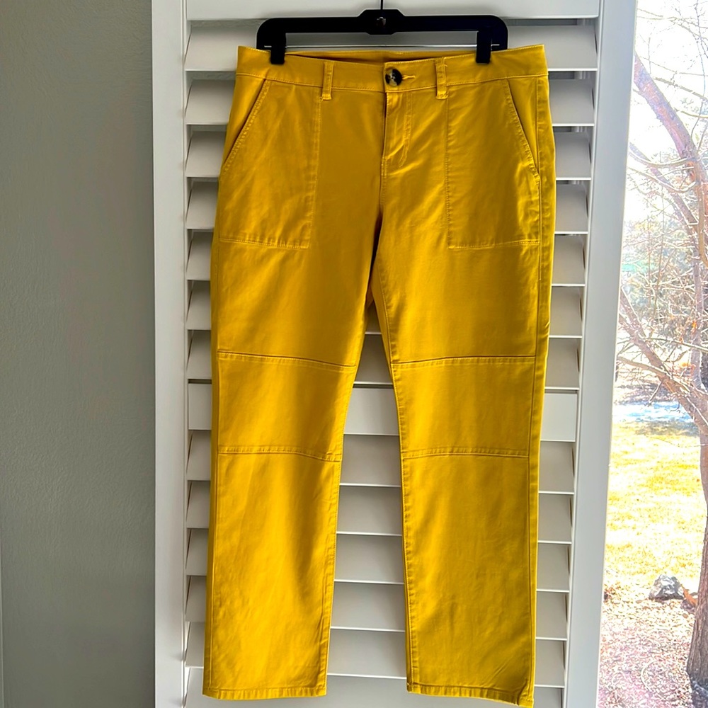 Sulfur, yellow Cabi utility pants style #5869.  size 8. In like new condition.